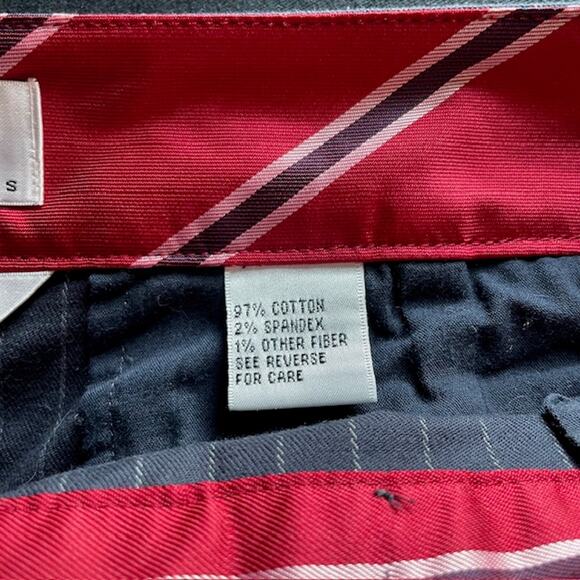 Talbots Navy Pinstripe Stretch Skirt – 10 P | Cotton Blend - Picture 3 of 8